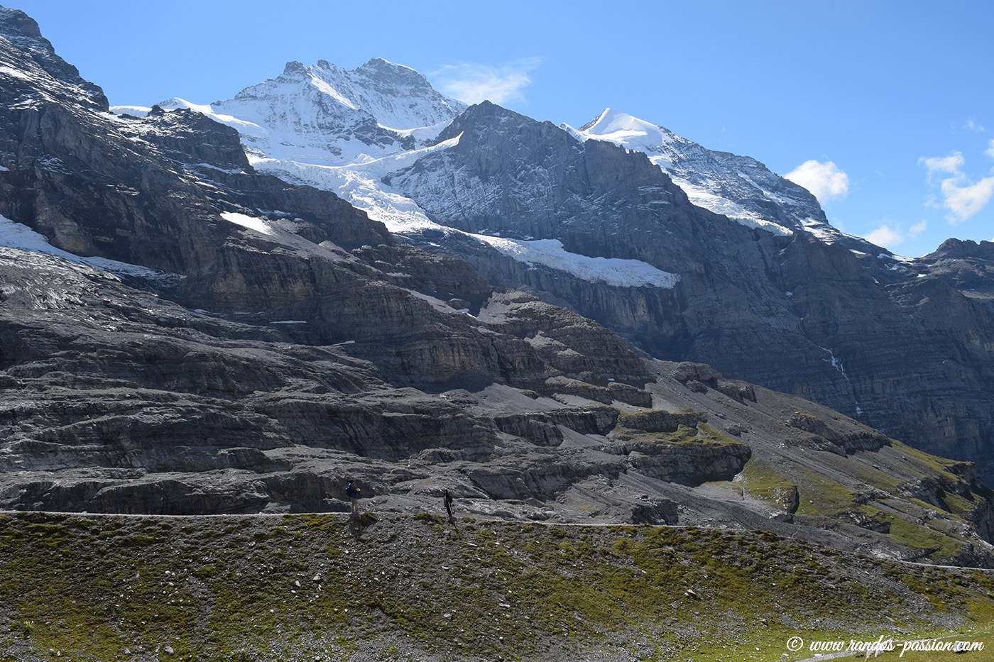 La moraine du glacier Eigergletscher