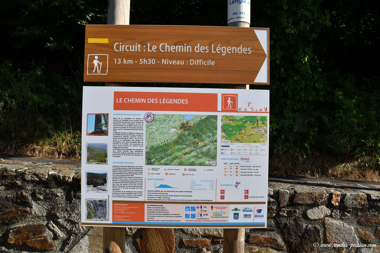 Le sentier des légendes - Les Mille marches - Hérault