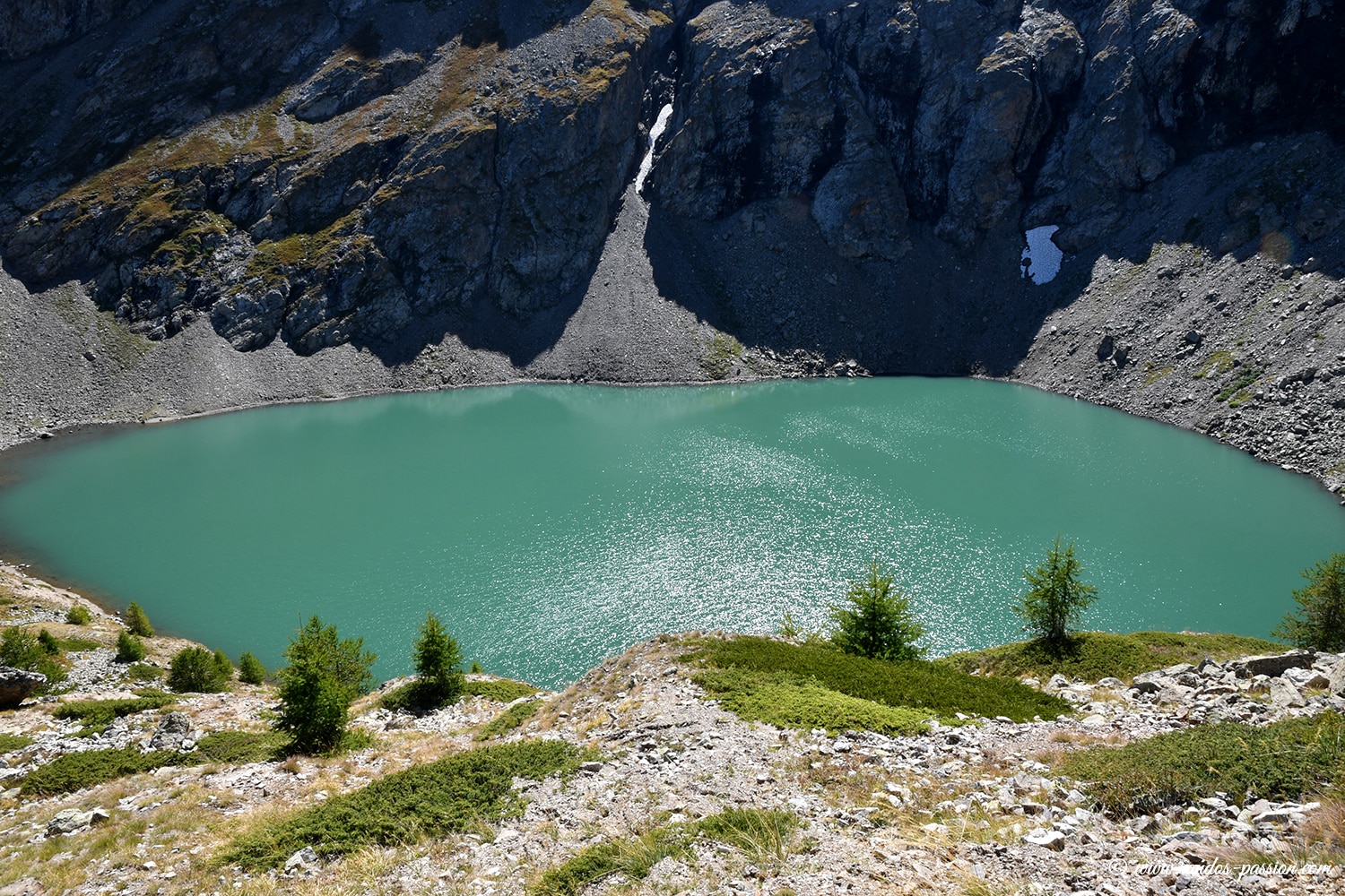 Le lac de Puy Vachier - Massif de la Meije - Hautes-Alpes