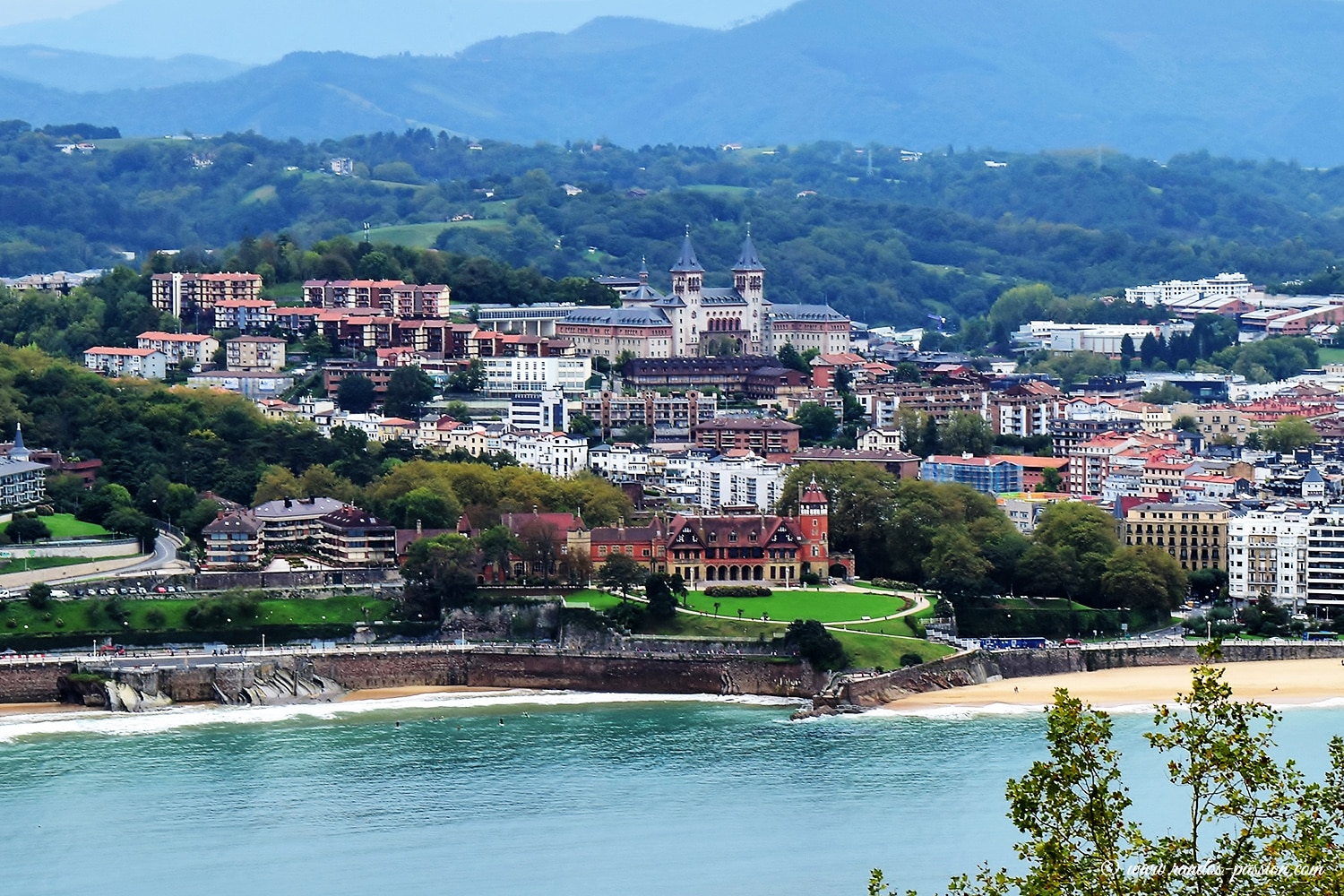 San Sebastian depuis le Mont Urgull