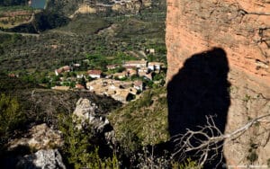 Vue sur le village de Riglos - Aragon