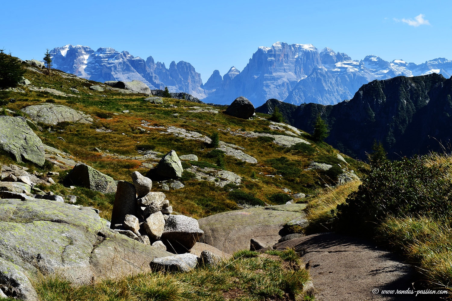 Vue sur la Cima Brenta - Dolomiti di Brenta