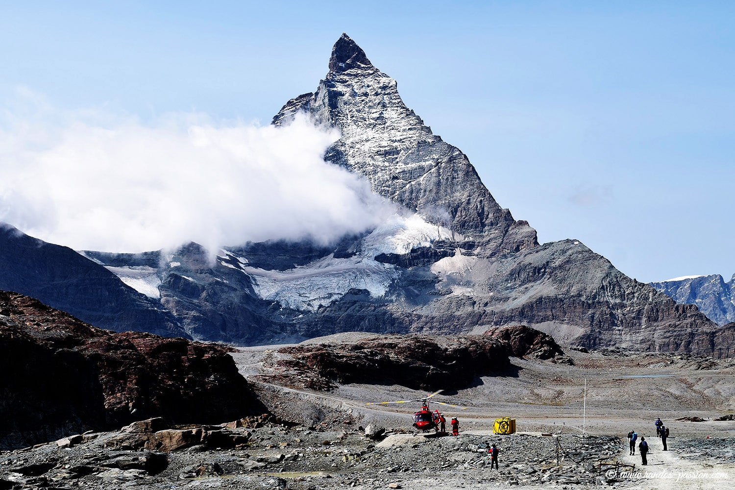 Le Cervin vue depuis Trockener Steg