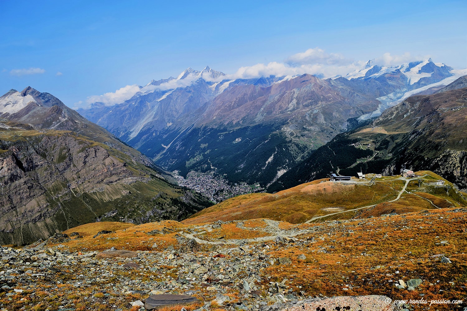 Vue sur Zermatt depuis Schwarzsee