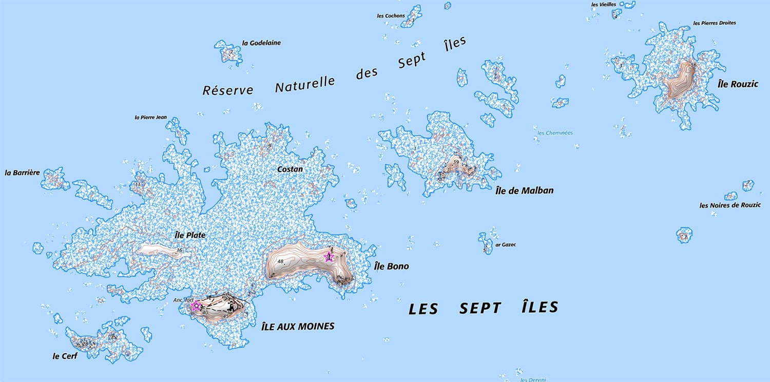 Carte des 7 îles