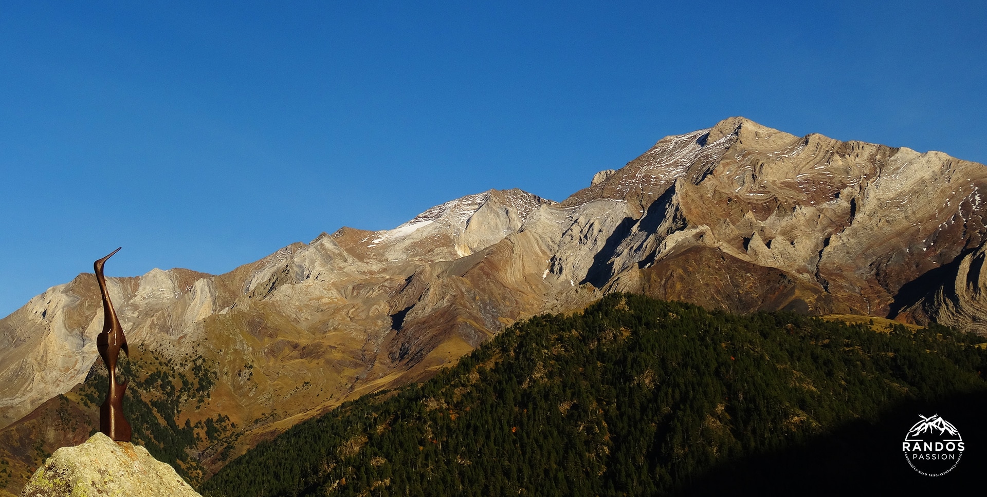 Le massif des Posets depuis le refuge de Viados