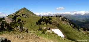 Le Tuc de la Salana vue depuis le col de Ribereta - Catalogne