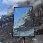Voie de la première ascension de la face nord de l'Eiger