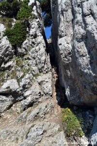 Passage des diaclases