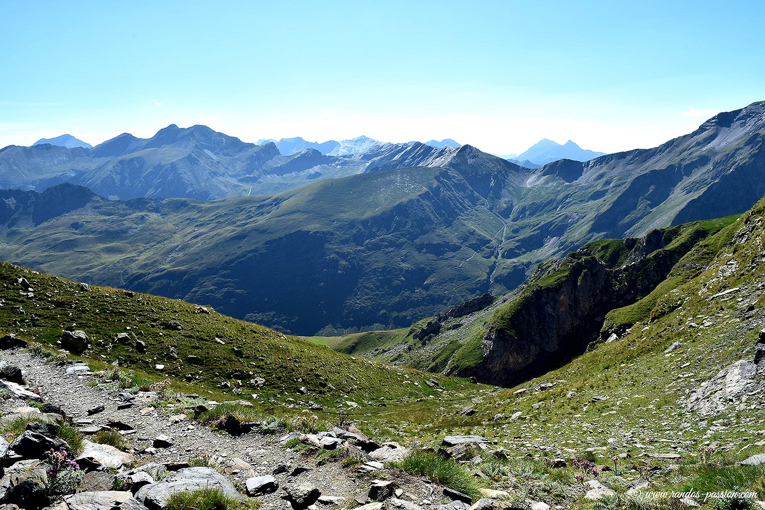 Vallée de la Gela depuis la Hourquette de Chermentas - Hautes-Pyrénées