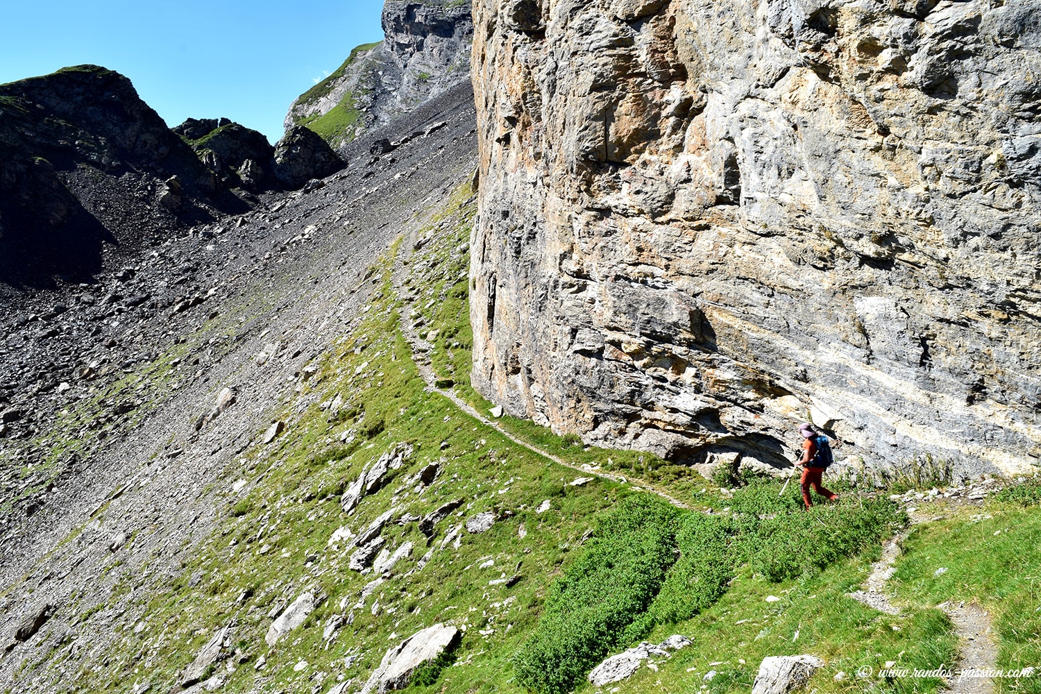 Sentier entre la Hourquette de Chermentas et Barroude - Hautes-Pyrénées