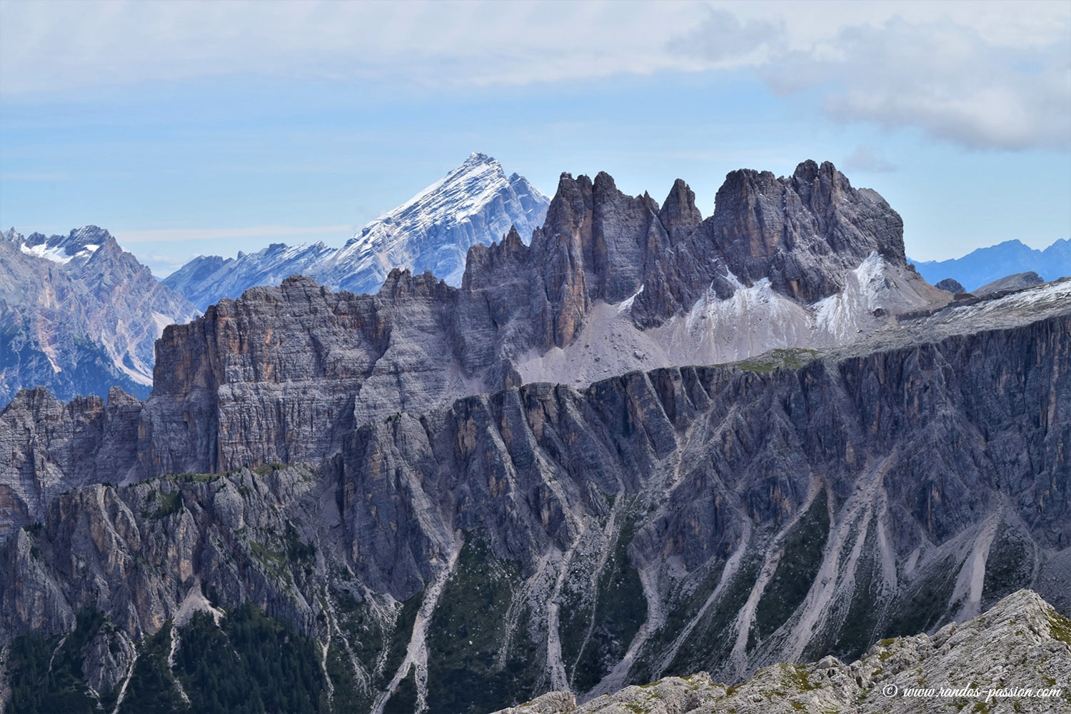 Le panorama depuis le refuge Nuvolau - Dolomites