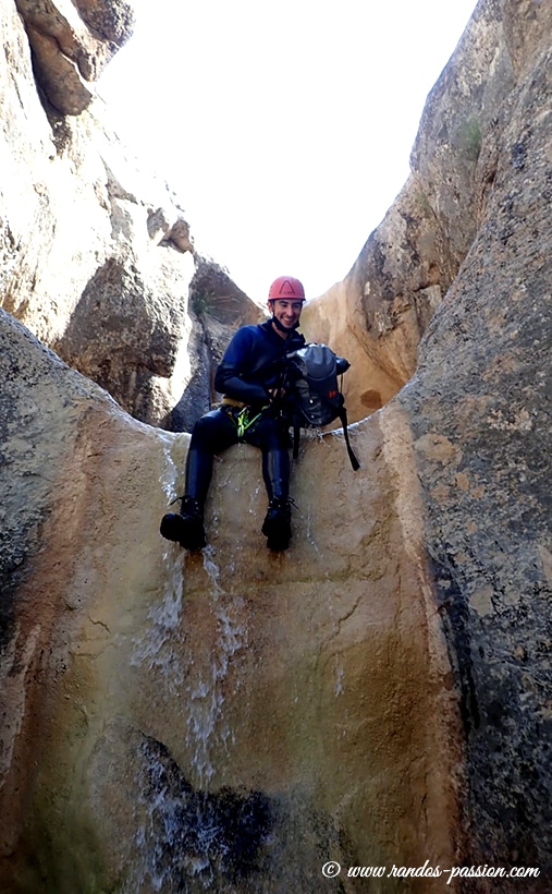 Le saltador de las Lañas - Sierra de Guara - Canyon du Mascún