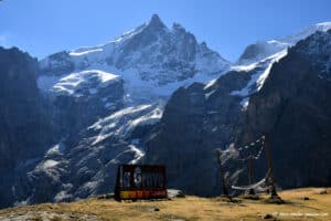 La gare du Peyrou d'Amont - Téléphérique de la Meije
