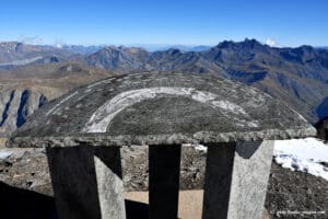 Table d'orientation au col des Ruillans