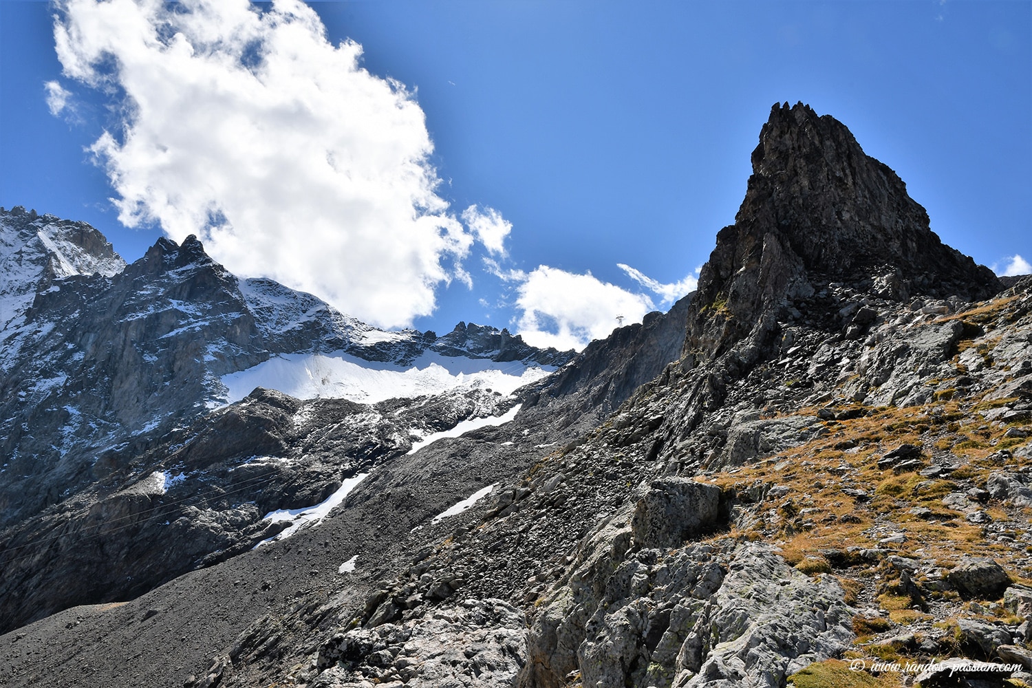 La brèche Pacave - massif de La Meije - Hautes-Alpes