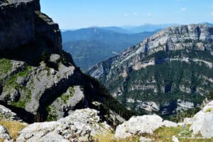Sur les crêtes du canyon d'Anisclo