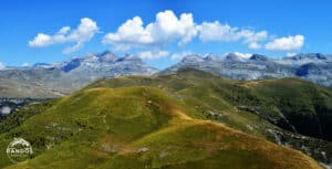 Las Tres Sorores et Las Tres Marias depuis les crêtes du Sestrales