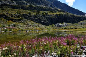 Le lac Lamant à l'Alpe d'Huez