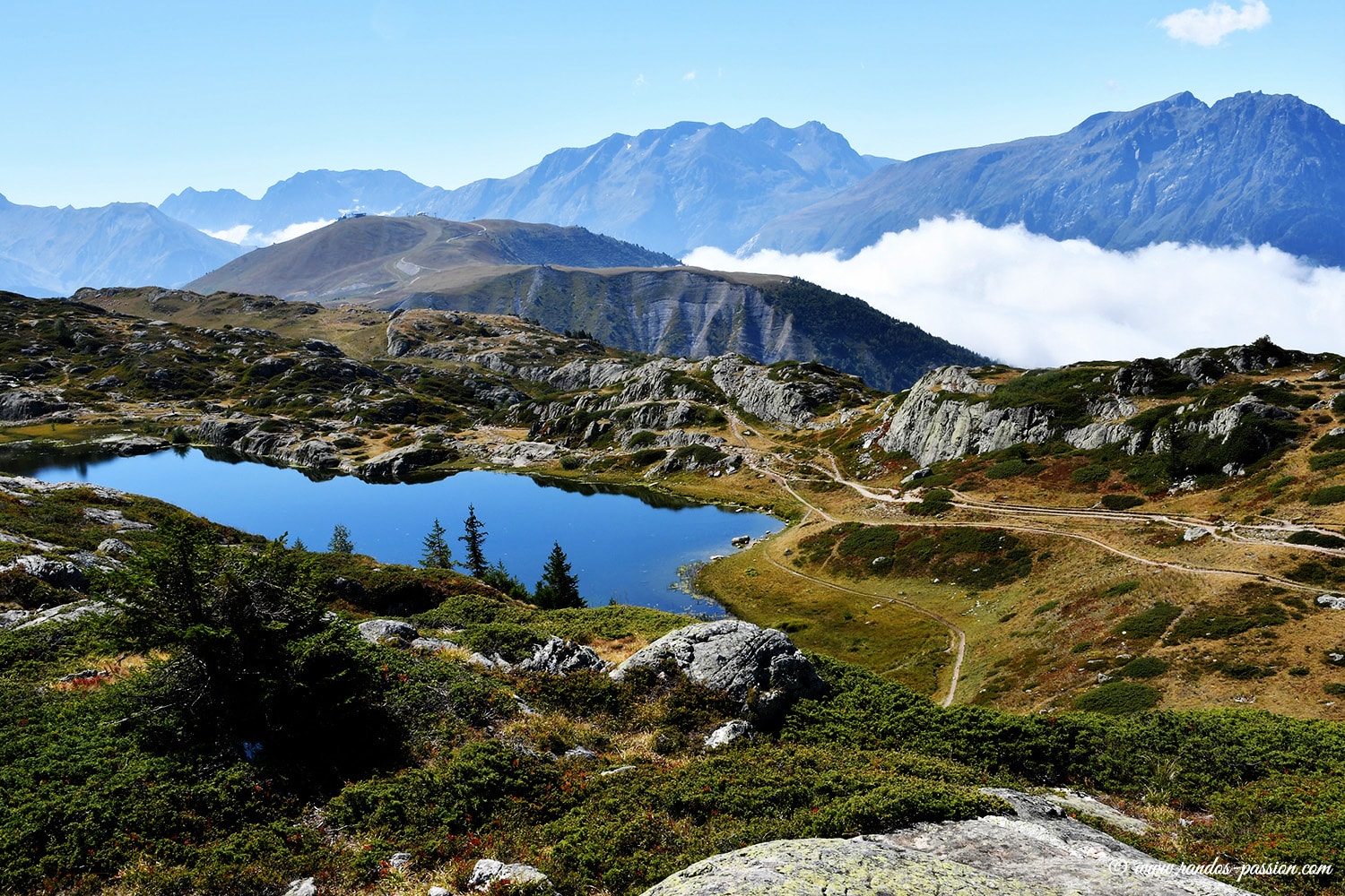 Le lac Faucille à l'Alpe d'Huez
