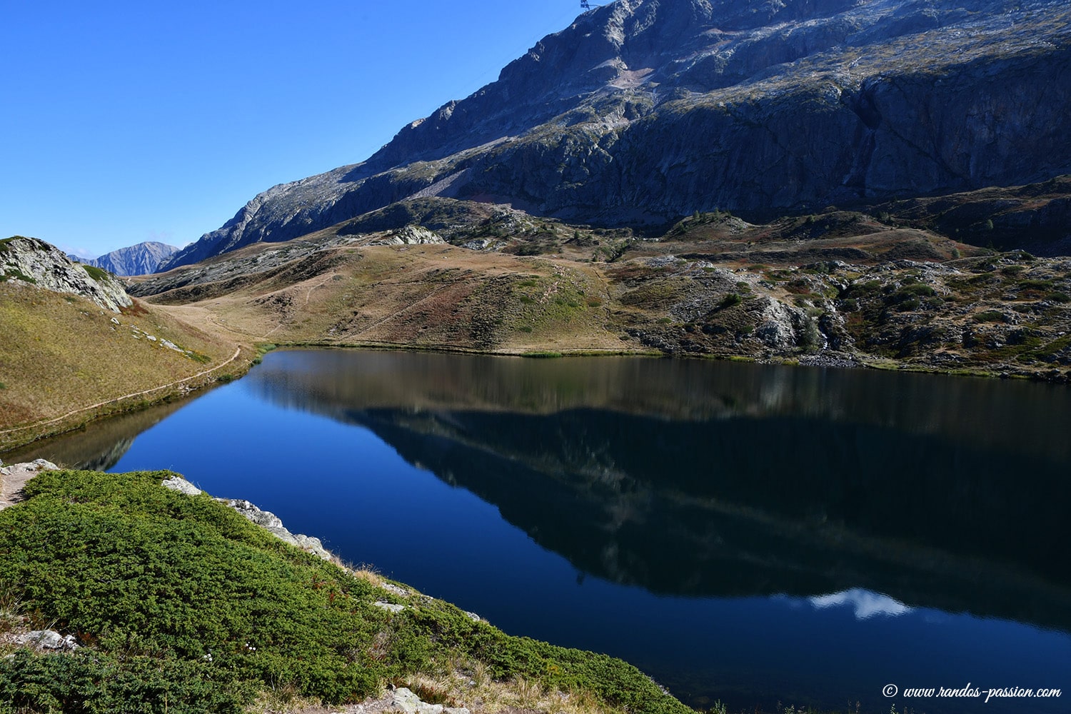 Le lac Noir à l'Alpe d'Huez