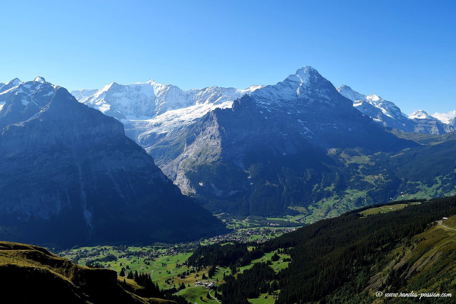 L'Eiger vue depuis First