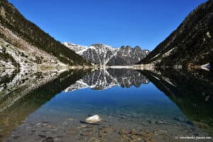 Le lac de Gaube et l'hôtellerie du lac de Gaube