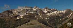 Le massif du Mont-Perdu depuis le sommet du Comodoto