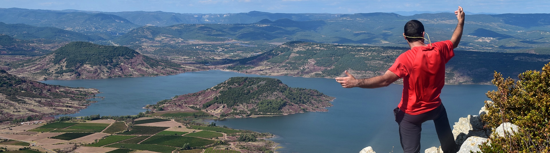 Lac du Salagou depuis le Mont Liausson