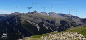 Panorama du massif du Cotiella depuis la Punta Llerga