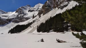 L'Ibon de Plan en hiver