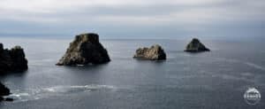 Les Tas de Pois vues depuis la Pointe de Pen-Hir