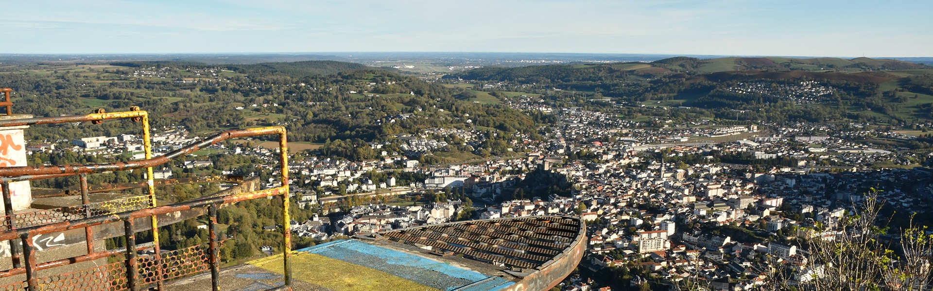 Vue sur Lourdes depuis le Béout