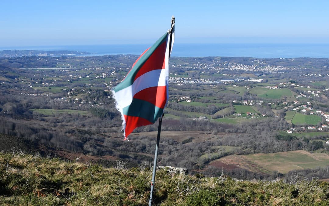 Vue depuis la montagne de Ciboure