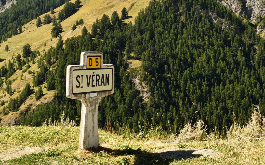 Saint-Véran depuis le camping de Chanterane