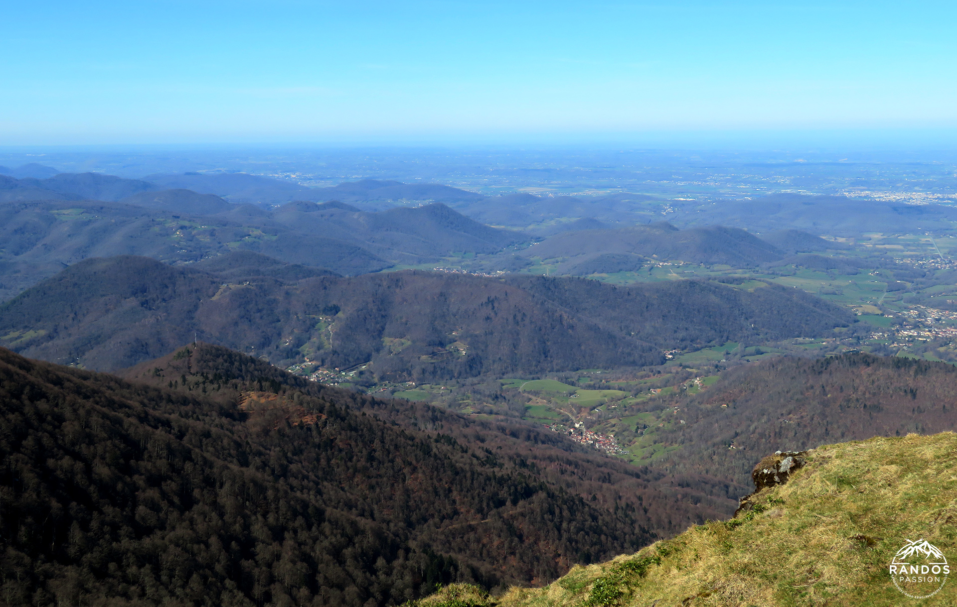 La plaine du Comminges vue depuis le Pic de Paloumère
