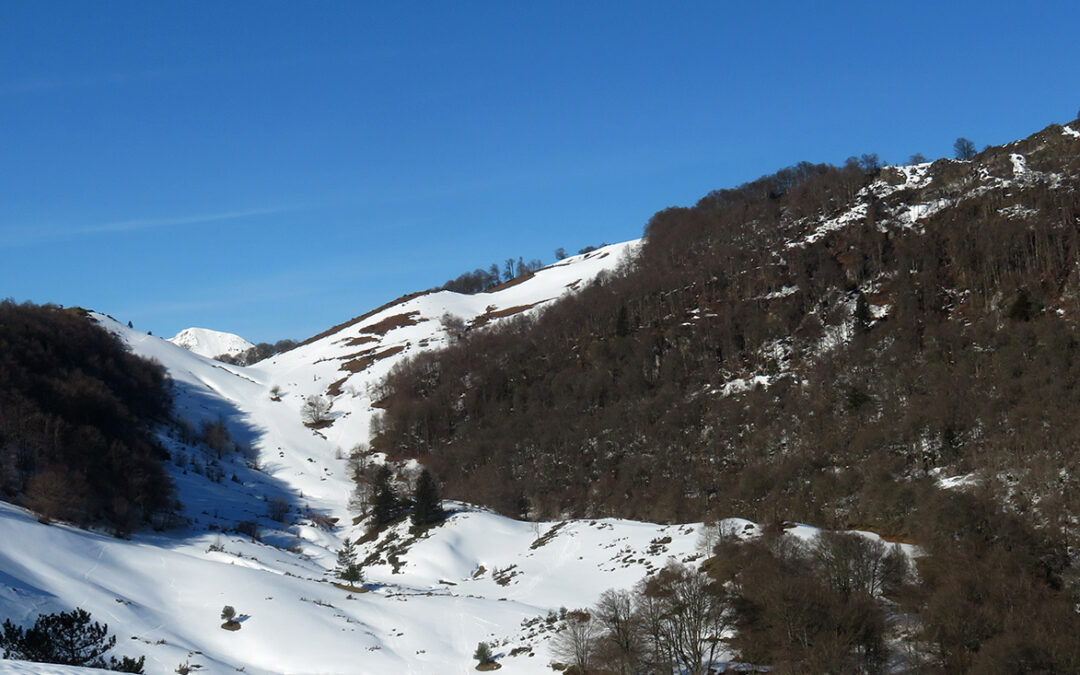 Le pic de Paloumére depuis la fontaine de l&rsquo;Ours